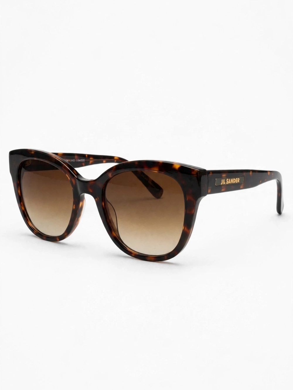 Jil Sander Tortoiseshell Women's Sunglasses - Brown Gradient Lenses